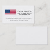 Klassische amerikanische Flagge Visitenkarte (Vorne/Hinten)