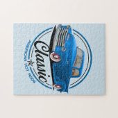 Klassische amerikanische frisierte Autos Puzzle (Horizontal)