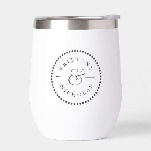 Klassische Ampersand Dot Frame Personalisierte Hoc (Links)