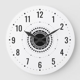 Klassische analoge Uhr - weiße Standarduhr