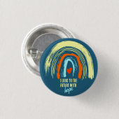 KLASSISCHE ANGABE RETRO BOHO RAINBOW NIEDLICH BUTTON (Vorne & Hinten)