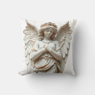 Klassische Angel-Statue in Pastel Kissen
