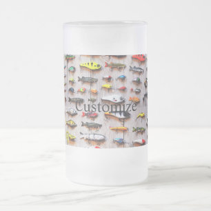 Klassische Angelköder Thunder_Cove  Mattglas Bierglas