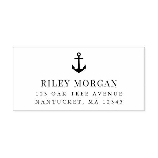 Klassische AnkerRücksendeadresse Permastempel (Design)