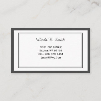 Klassische Anrufkarte Telefonnummerkarte