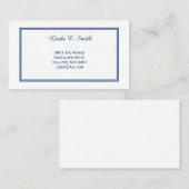 Klassische Anrufkarte Telefonnummerkarte (Vorne/Hinten)