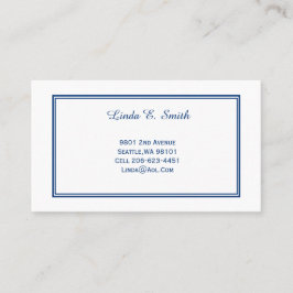 Klassische Anrufkarte Telefonnummerkarte