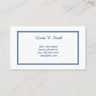 Klassische Anrufkarte Telefonnummerkarte