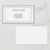 Klassische Anrufkarte Telefonnummerkarte (Vorne/Hinten)