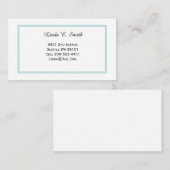 Klassische Anrufkarte Telefonnummerkarte (Vorne/Hinten)