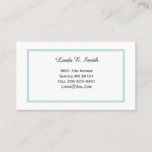 Klassische Anrufkarte Telefonnummerkarte