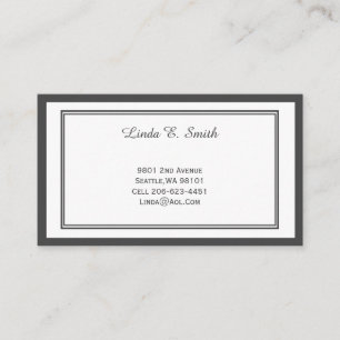 Klassische Anrufkarte Visitenkarte