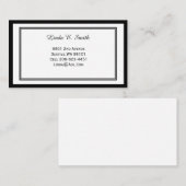 Klassische Anrufkarte Visitenkarte (Vorne/Hinten)