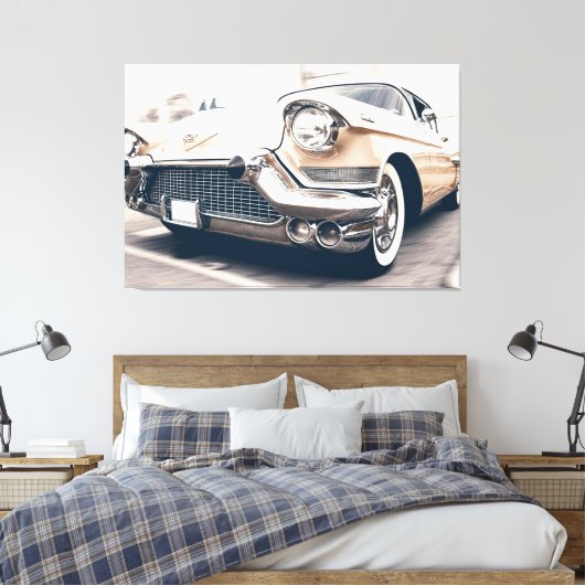 Klassische antike Automobil-ummantelte Leinwand (Insitu (Schlafzimmer))