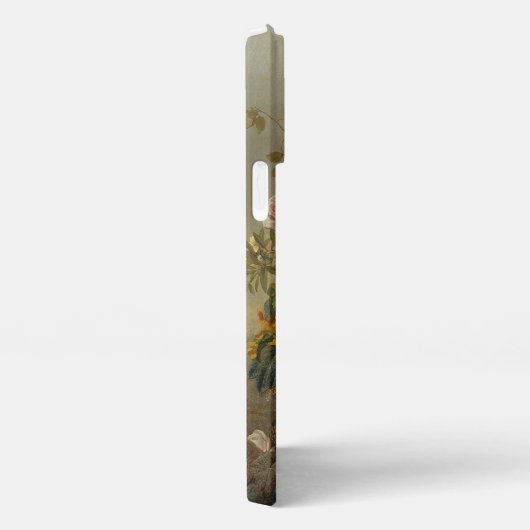 Klassische antike Flora und Fauna Kunst-Malerei iPhone Hülle (Rechte Seite)