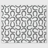 Klassische antike Horseshoes Pferdeschuh CUSTOM FA Geschenkpapier (Flach)