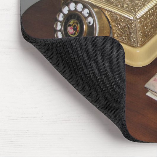 Klassische antike Telefon- und Tischmousepad Mousepad (Ecke)