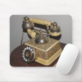 Klassische antike Telefon- und Tischmousepad Mousepad (Mit Mouse)