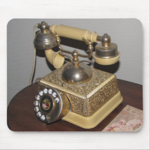 Klassische antike Telefon- und Tischmousepad Mousepad