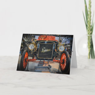 KLASSISCHE ANTIQUARIAT-AUTOKARTEN ZUM GEBURTSTAG KARTE
