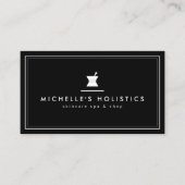 Klassische Apothekarmedizin Schwarz Visitenkarte (Vorderseite)