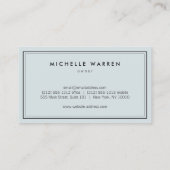 Klassische Apotheke Holistische Medizin Blassblau Visitenkarte (Rückseite)