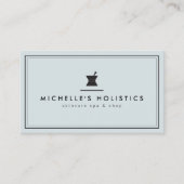 Klassische Apotheke Holistische Medizin Blassblau Visitenkarte (Vorderseite)