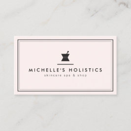 Klassische Apotheke Holistische Medizin pink Visitenkarte