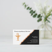 Klassische Apothekerkarte Visitenkarte (Stehend Vorderseite)