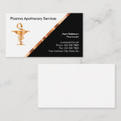 Klassische Apothekerkarte Visitenkarte (Vorne/Hinten)
