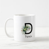 Klassische Aquarell-Blume-Pensionskaffee-Tasse Kaffeetasse (Links)