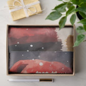 Klassische Aquarellbilder Der Weihnachtsmann läche Seidenpapier (Geschenk)