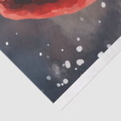 Klassische Aquarellbilder Der Weihnachtsmann läche Seidenpapier (Ausschnitt)