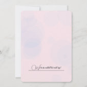 Klassische Aquarellbilder Geburtstag Personalisier Einladung (Rückseite)