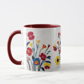Klassische Aquarellfarben-Blume in hellen Farben Tasse (Links)