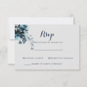 Klassische Aquarellfarben Weiße UAWG RSVP Karte (Vorderseite)