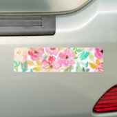 Klassische Aquarellmalerei mit Blumenmuster Autoaufkleber (Auf Auto)