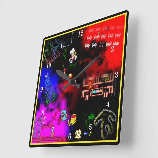 Klassische Arcade Junkie Wall Uhr (Winkel)