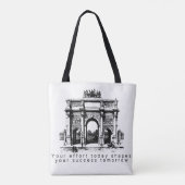 Klassische Architektur-Illustration Tasche (Rückseite)