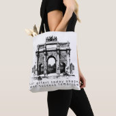 Klassische Architektur-Illustration Tasche (Von Nahem)