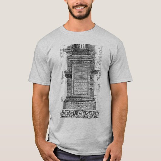 Klassische Architektur, korinthische Kolonne 1725 T-Shirt (Vorderseite)
