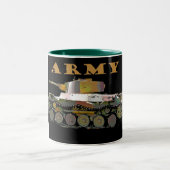 Klassische Armee-Tanker-Kaffee-Tasse Zweifarbige Tasse (Mittel)