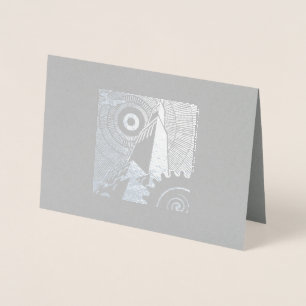 Klassische Art Deco Card für jeden Anlass Folienkarte