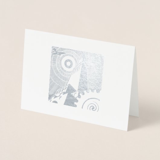 Klassische Art Deco Card für jeden Anlass Folienkarte (Vorderseite)