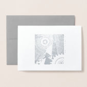 Klassische Art Deco Card für jeden Anlass Folienkarte (Vorderseite mit Umschlag)