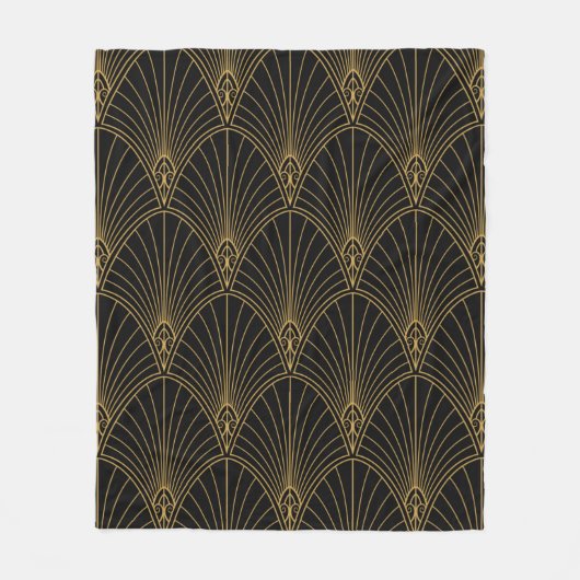 Klassische Art Deco Nahtloses Muster. Geometric St Fleecedecke (Vorderseite)