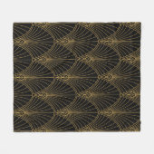 Klassische Art Deco Nahtloses Muster. Geometric St Fleecedecke (Vorderseite (Horizontal))