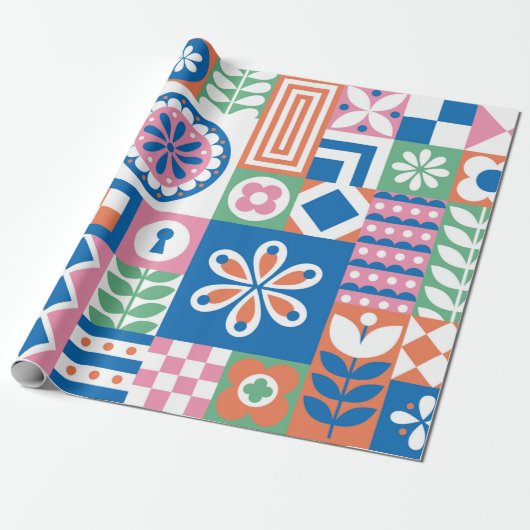 Klassische Art Deco Nahtloses Muster. Geometric St Geschenkpapier (Ungerollt)