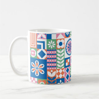 Klassische Art Deco Nahtloses Muster. Geometric St Kaffeetasse