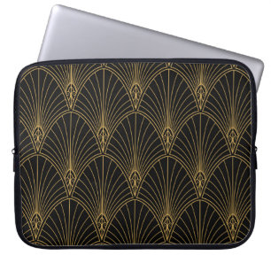 Klassische Art Deco Nahtloses Muster. Geometric St Laptopschutzhülle